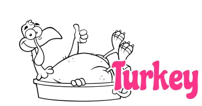 Turkey Coloring Pages