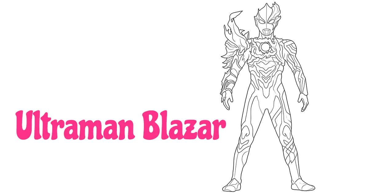 Ultraman Blazar Coloring Pages