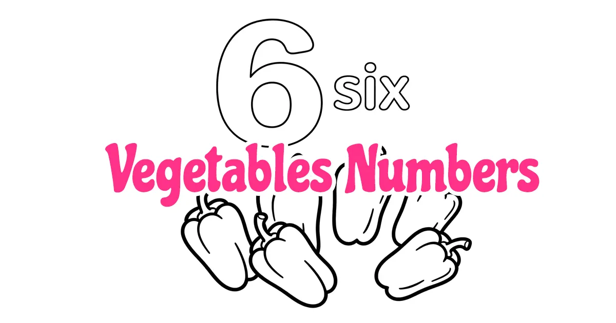 Vegetables Numbers Coloring Pages