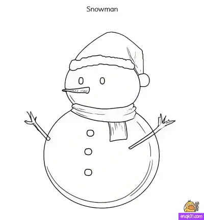 Free printable Free Printable Snowman Pages for Christmas Coloring coloring page