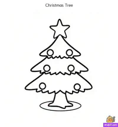 Free printable Free Christmas Coloring Pages: Printable Tree Fun coloring page
