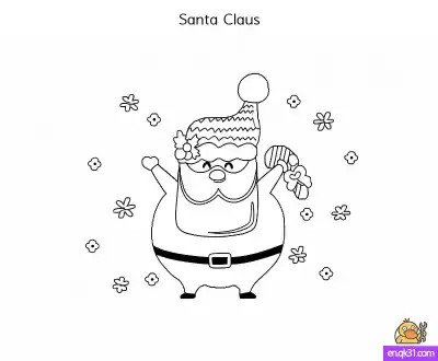 Free printable Free Christmas Coloring Pages: Santa Claus Printable Fun coloring page