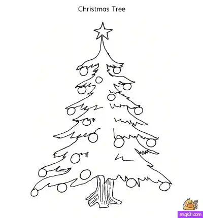 Free printable Christmas Tree Coloring Pages: Free & Printable coloring page