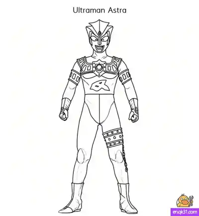 Free printable Free Ultraman Astra Coloring Pages – Printable Designs for Kids & Fans coloring page