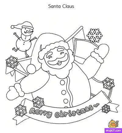 Free printable Free Santa Claus Coloring Pages | Jolly Laughing Face Printable coloring page