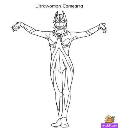 Free printable Ultraman Camearra Coloring Pages – Printable & Downloadable Designs coloring page