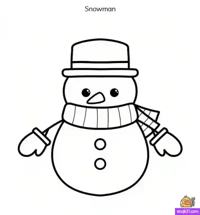 Free printable Printable Snowman Coloring Pages for Free Christmas Fun coloring page