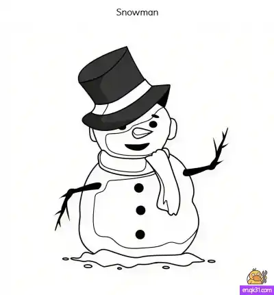 Free printable Free Printable Snowman Coloring Pages for Christmas coloring page