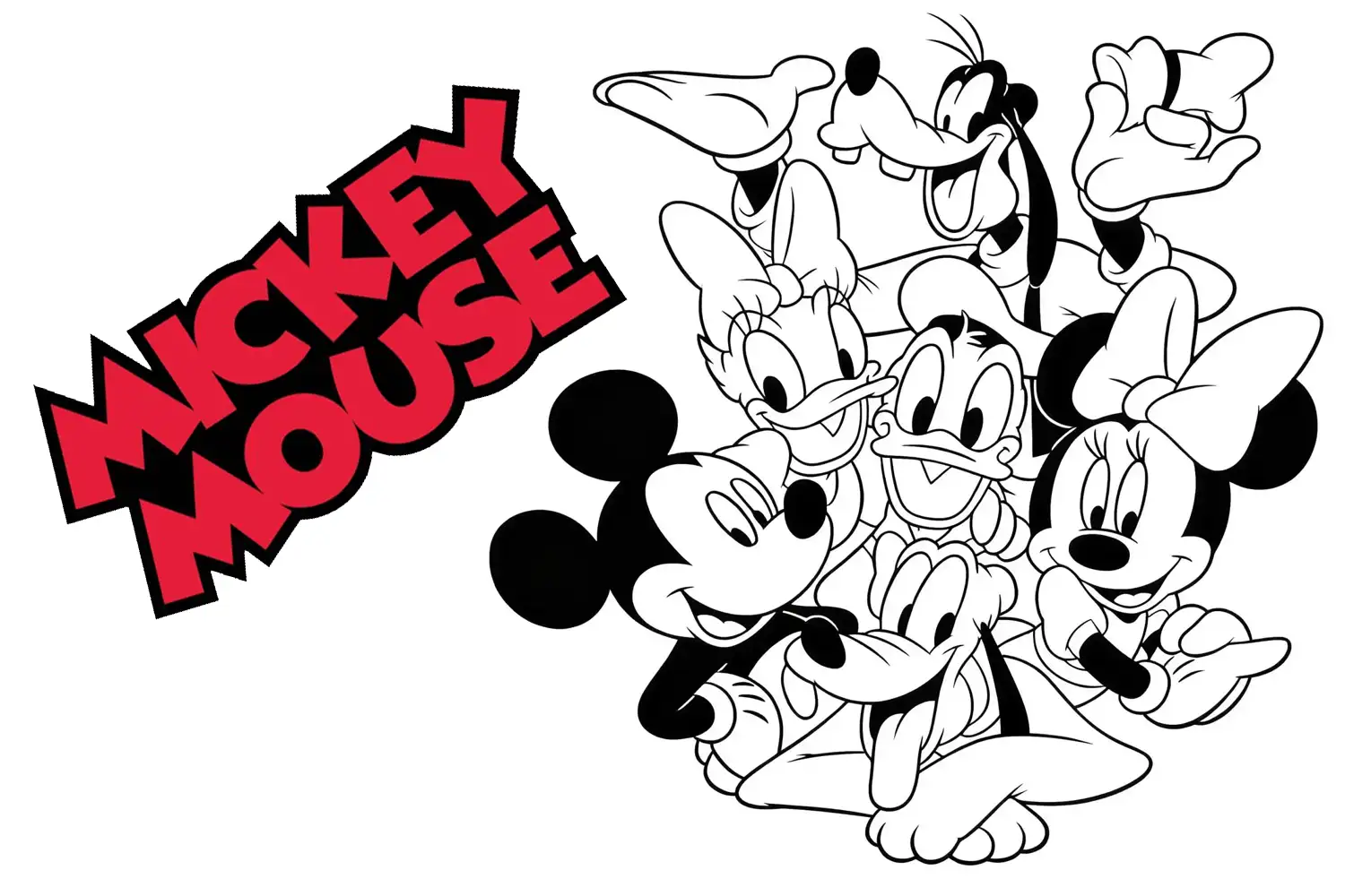 Free printable mickey mouse & friends Coloring Pages - Free Printable PDFS Coloring Sheets