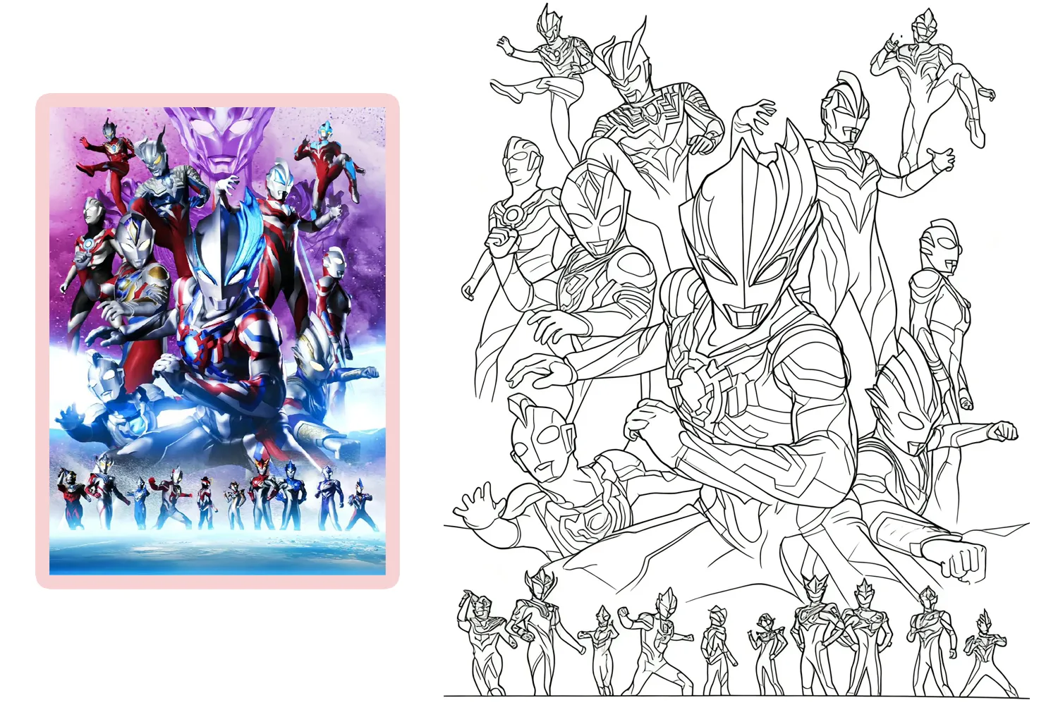 Free printable ultraman Coloring Pages - Free Printable PDFS Coloring Sheets