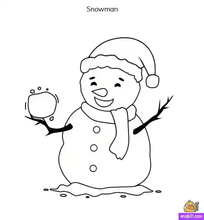 Free printable Christmas Snowman Coloring Sheets: Free to Print coloring page