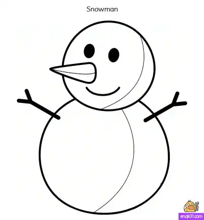 Free printable Free Snowman Christmas Coloring Pages (Printable) coloring page