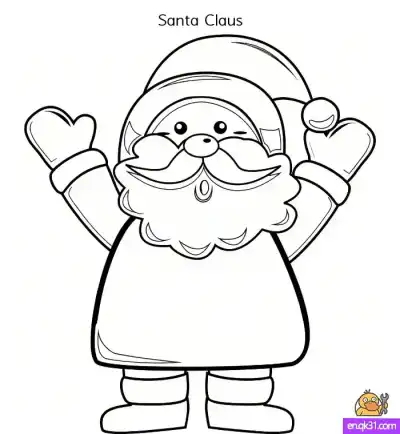 Free printable Santa's List Coloring Pages | Thoughtful Santa Face [Printable] coloring page
