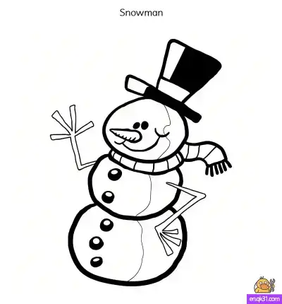 Free printable Snowman Coloring Pages: Free Printable Christmas Designs coloring page