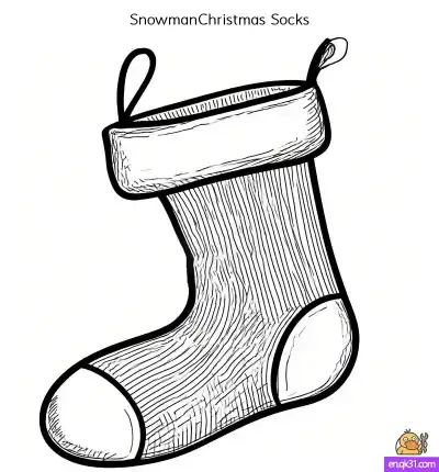 Free printable Christmas Socks Coloring Pages: Free Printable Designs coloring page