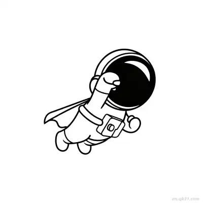Free printable Flying Superhero Astronaut Coloring Page coloring page