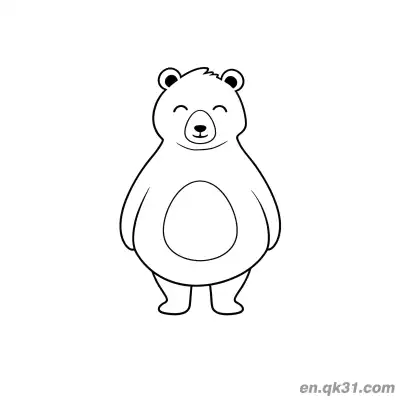 Free printable Happy Sleeping Bear Coloring Page coloring page