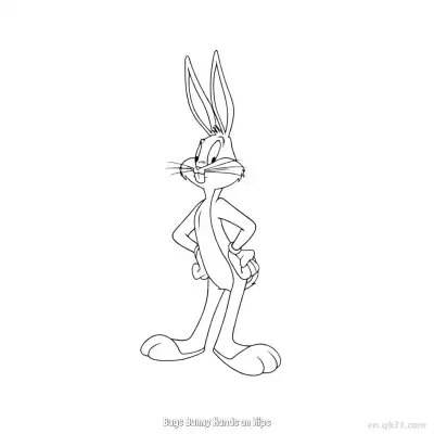 Free printable Bugs Bunny Hands on Hips  Coloring Page - Free PDF Printable Bugs Bunny Coloring Sheets coloring page