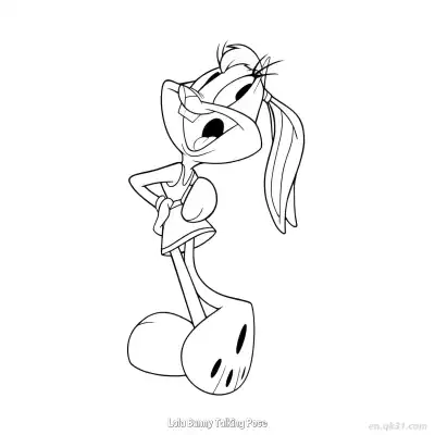 Free printable Lola Bunny Talking Pose  Coloring Page - Free PDF Printable Bugs Bunny Coloring Sheets coloring page