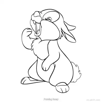 Free printable Yawning Bunny  Coloring Page - Free PDF Printable Bunny Coloring Sheets coloring page