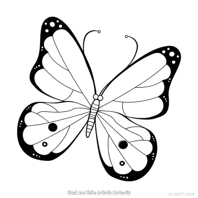 Free printable Black and White Artistic Butterfly  Coloring Page - Free PDF Printable Butterfly Coloring Sheets coloring page