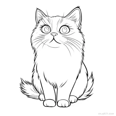 Free printable Cat 10 Coloring Page - Free PDF Printable Cute Cat Coloring Sheets coloring page