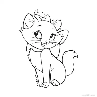 Free printable Cat 13 Coloring Page - Free PDF Printable Cute Cat Coloring Sheets coloring page