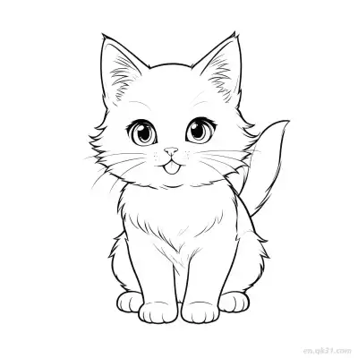 Free printable Cat 14 Coloring Page - Free PDF Printable Cute Cat Coloring Sheets coloring page