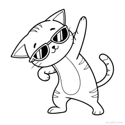 Free printable Cat 16 Coloring Page - Free PDF Printable Cute Cat Coloring Sheets coloring page