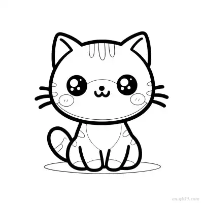 Free printable Cat 17 Coloring Page - Free PDF Printable Cute Cat Coloring Sheets coloring page