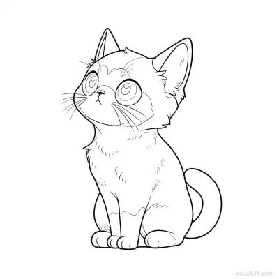 Free printable Cat 18 Coloring Page - Free PDF Printable Cute Cat Coloring Sheets coloring page