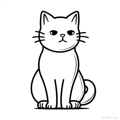 Free printable Cat 2 Coloring Page - Free PDF Printable Cute Cat Coloring Sheets coloring page