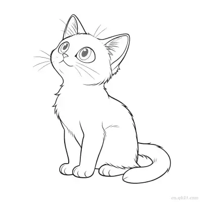 Free printable Cat 21 Coloring Page - Free PDF Printable Cute Cat Coloring Sheets coloring page