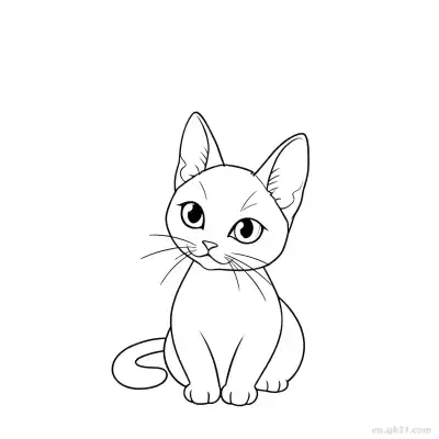 Free printable Cat 23 Coloring Page - Free PDF Printable Cute Cat Coloring Sheets coloring page