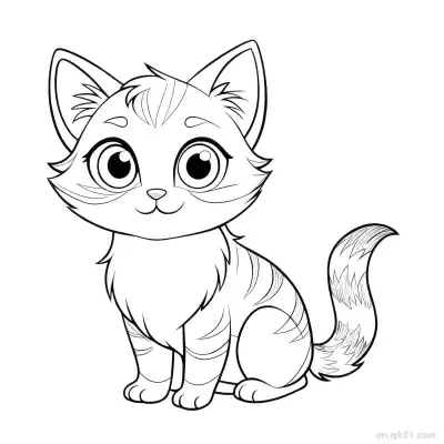 Free printable Cat 3 Coloring Page - Free PDF Printable Cute Cat Coloring Sheets coloring page