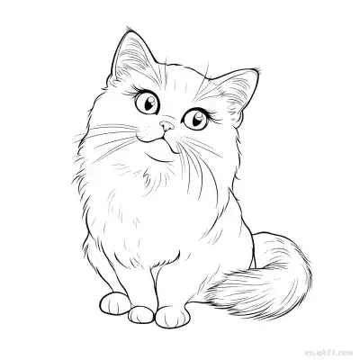 Free printable Cat 4 Coloring Page - Free PDF Printable Cute Cat Coloring Sheets coloring page