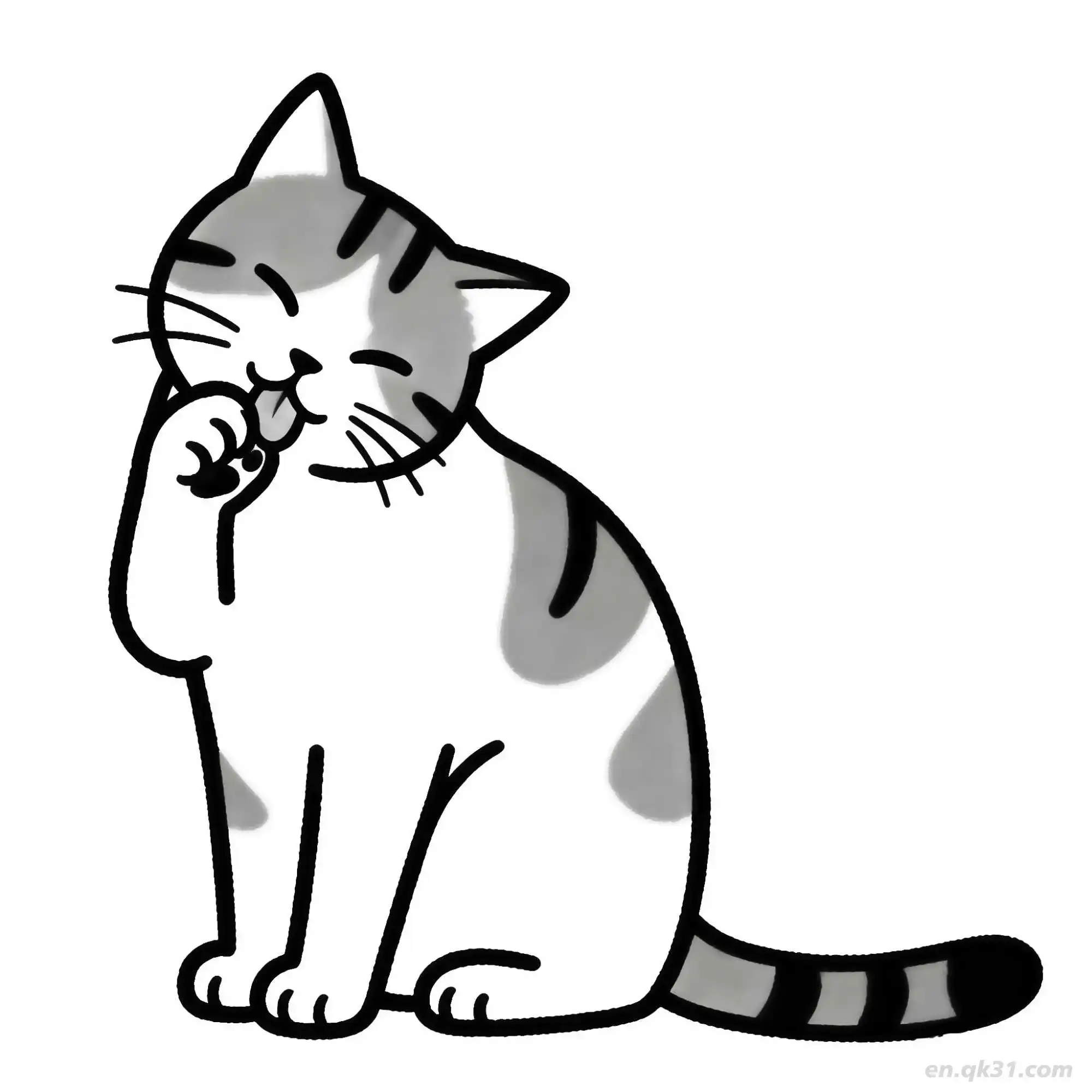 Cat 51 Coloring Page - Free Printable Cute Cat PDF Coloring Sheets – Free Printable Coloring Page for Kids and Adults
