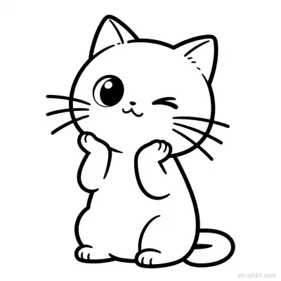 Free printable Cat 71 Coloring Page - Free PDF Printable Cute Cat Coloring Sheets coloring page