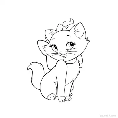 Free printable Cat 9 Coloring Page - Free PDF Printable Cute Cat Coloring Sheets coloring page