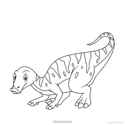 Free printable Edmontosaurus  Coloring Page - Free PDF Printable Dinosaurs Coloring Sheets coloring page