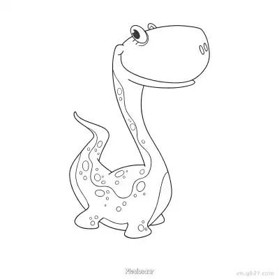 Free printable Plesiosaur  Coloring Page - Free PDF Printable Dinosaurs Coloring Sheets coloring page