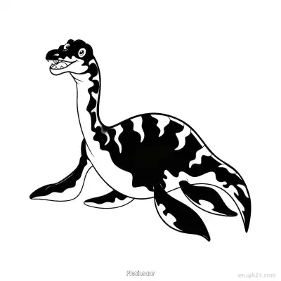 Free printable Plesiosaur 3 Coloring Page - Free PDF Printable Dinosaurs Coloring Sheets coloring page