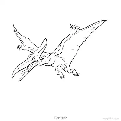 Free printable Pterosaur 3 Coloring Page - Free PDF Printable Dinosaurs Coloring Sheets coloring page