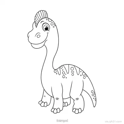 Free printable Sauropod  Coloring Page - Free PDF Printable Dinosaurs Coloring Sheets coloring page