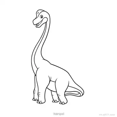 Free printable Sauropod 10 Coloring Page - Free PDF Printable Dinosaurs Coloring Sheets coloring page