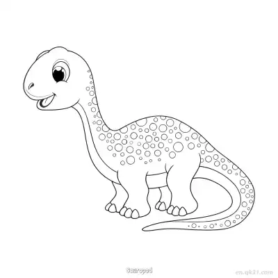 Free printable Sauropod 12 Coloring Page - Free PDF Printable Dinosaurs Coloring Sheets coloring page