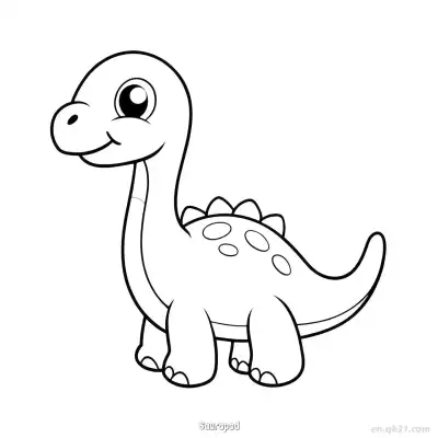 Free printable Sauropod 14 Coloring Page - Free PDF Printable Dinosaurs Coloring Sheets coloring page