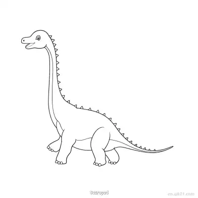 Free printable Sauropod 15 Coloring Page - Free PDF Printable Dinosaurs Coloring Sheets coloring page