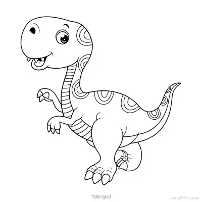Free printable Sauropod 3 Coloring Page - Free PDF Printable Dinosaurs Coloring Sheets coloring page