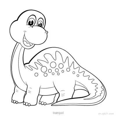 Free printable Sauropod 5 Coloring Page - Free PDF Printable Dinosaurs Coloring Sheets coloring page